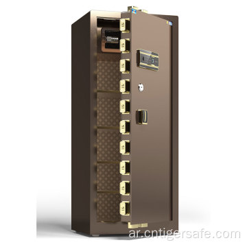 Tiger Safes Classic Series-Brown 180 سم قفل بصمة عالية